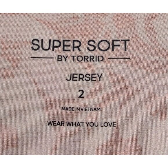 Women's - Torrid Floral Tie Front Babydoll Super Soft Jersey Top, Size 2 - Picture 5 of 10